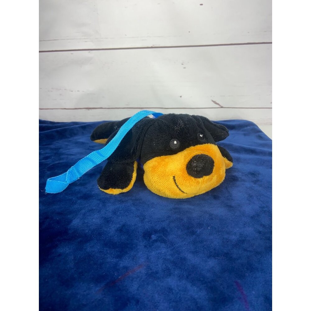 Melissa & Doug Black and Brown 10” Puppy Dog Plush Stuffed Animal Toy Vet Play W